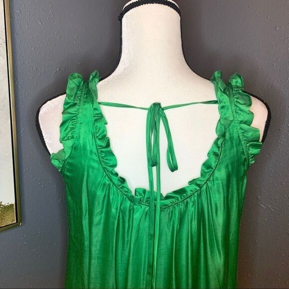 Rebecca Taylor Silk Ruffle tie back tank blouse - Picture 5 of 7